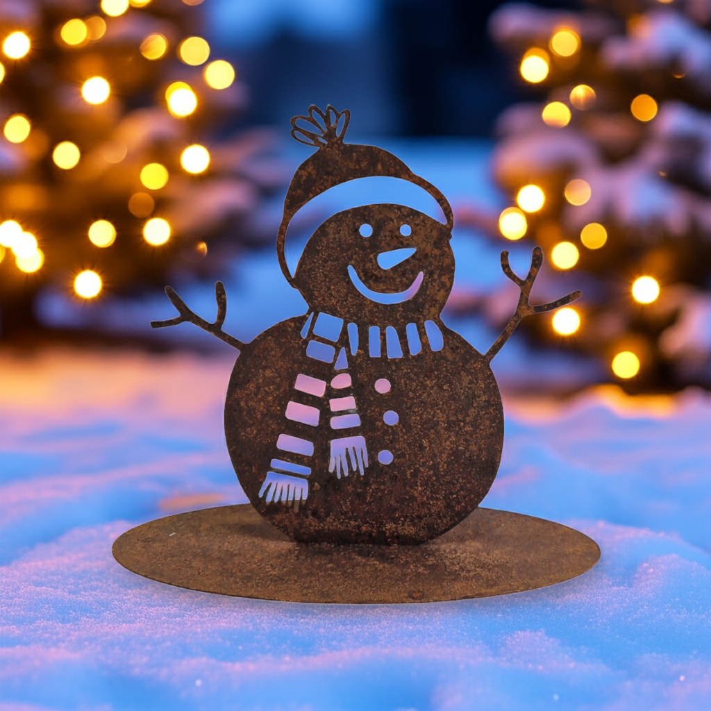 Schneemann Olaf Rostfigur