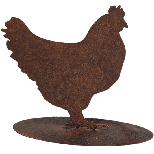 Henne Gertrud Rostfigur