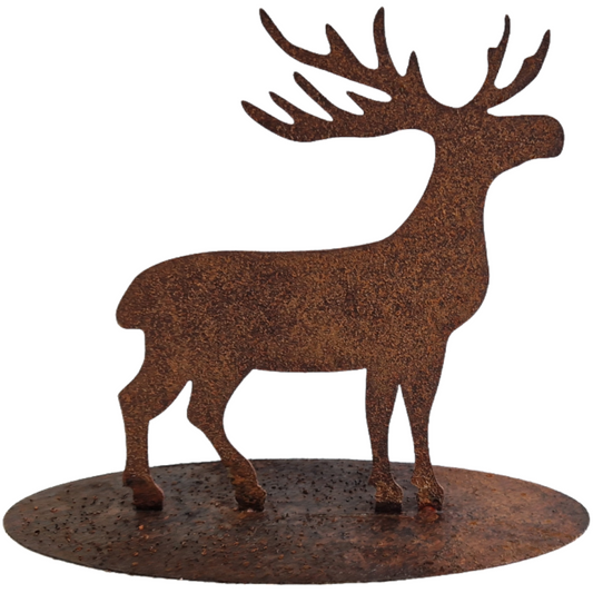 Hirsch Alfred Rostfigur