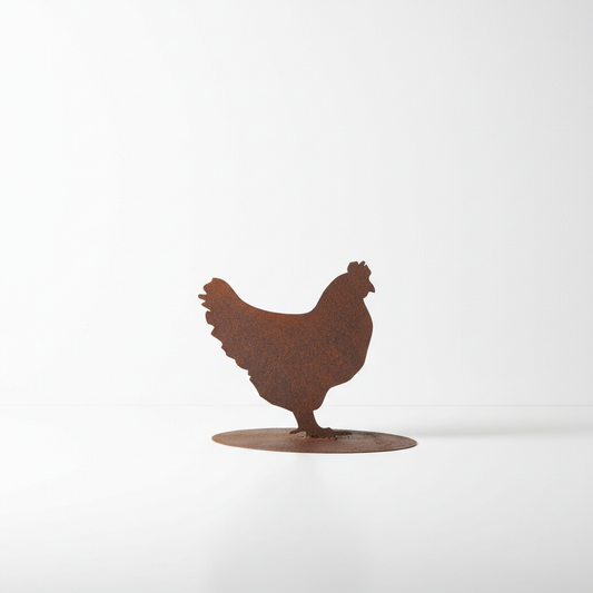 Henne Gertrud Rostfigur